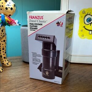 1984 Vintage Franzus Dual Voltage Clothes Steamer 120v/240v